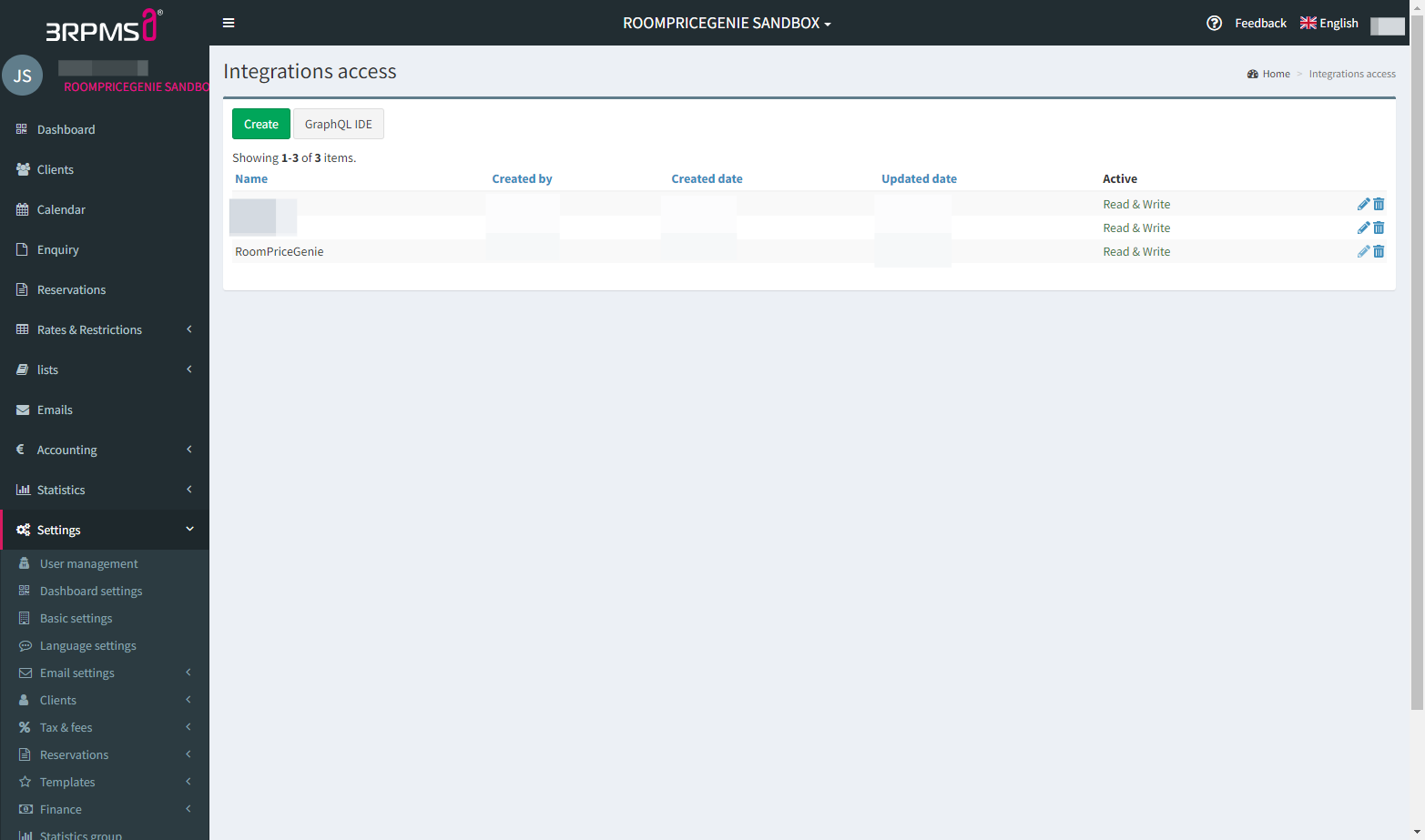 Click on the small pencil icon 