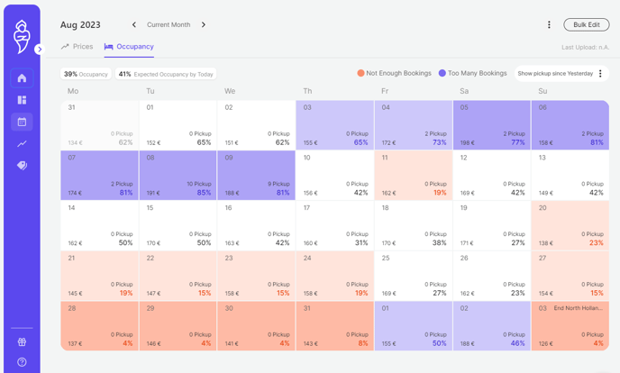 occupancy calendar